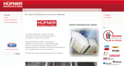 Desktop Screenshot of huefner-brandschutz.de